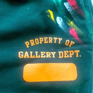 Gallery Dept sweats joggers xl, paint logo pants